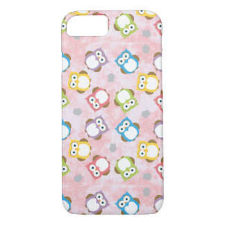 Multi Coloured Owl Pattern. iPhone 8/7 Case