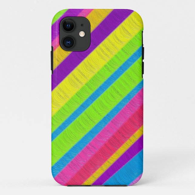 Multi coloured painting stripes Case-Mate iPhone case (Back)