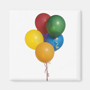 Multi Coloured Party Balloons Magnet