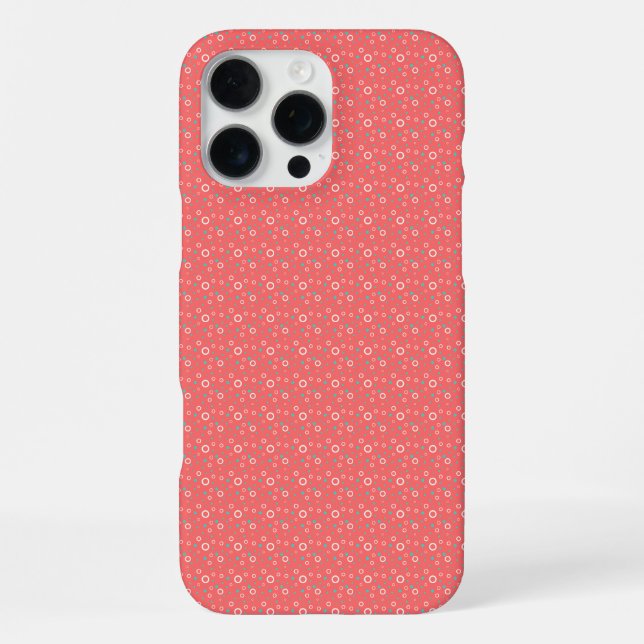 Multi Coloured Pattern Circles Customisable iPhone Case (Back)