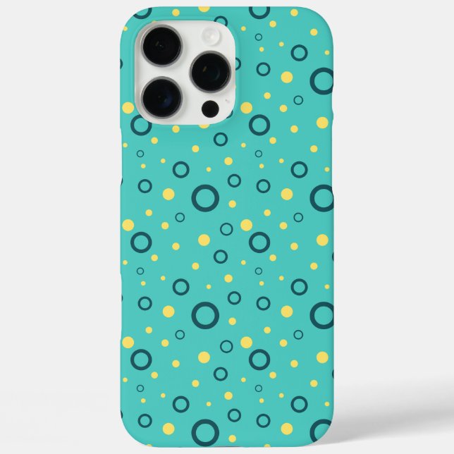 Multi Coloured Pattern Circles Green Custom Case-Mate iPhone Case (Back)