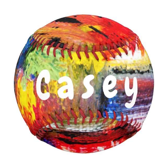 Multi Coloured Personalised Baseball (Back)