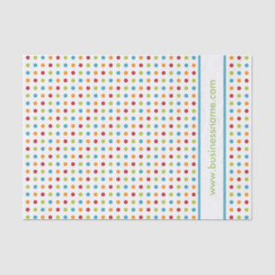 Multi-Coloured Polka Dot Tissue Paper