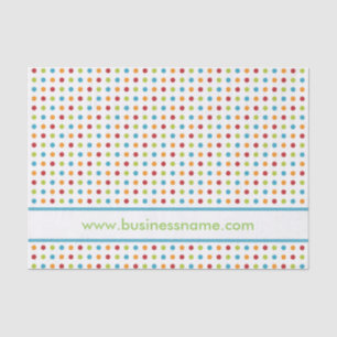 Multi-Coloured Polka Dot Tissue Paper