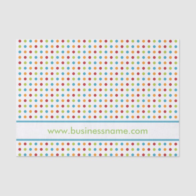 Multi-Coloured Polka Dot Tissue Paper (Front)