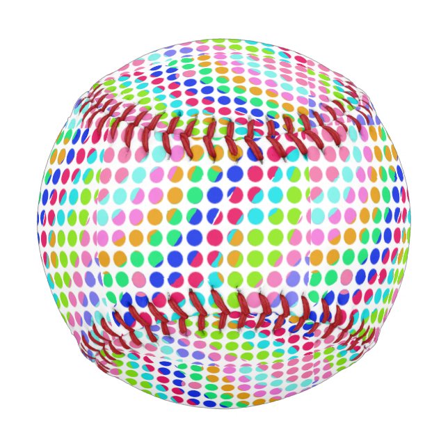 multi-coloured polka dots Thunder_Cove Baseball (Front)