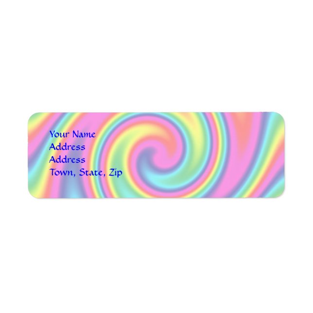 Multi-Coloured Rainbow Twirl (Front)