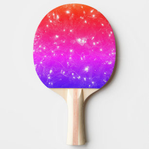 Multi Coloured Sparkles Ping Pong Paddle