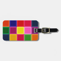 Multi Coloured Squares and Stripes Girly