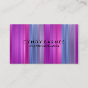 Multi Coloured Stripe Sheen Business Card