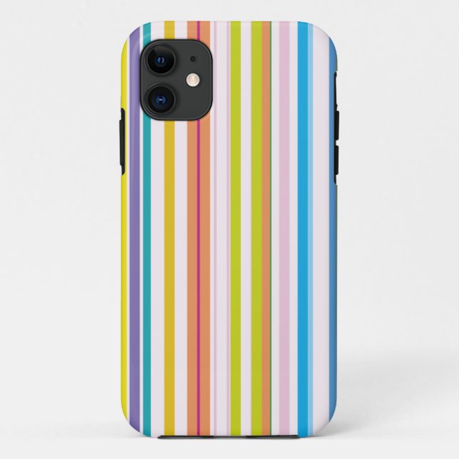 Multi Coloured Stripes Case-Mate iPhone Case (Back)