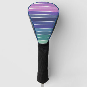 Multi Coloured Stripes Golf Head Cover