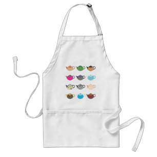 Multi-coloured Tea Kettles Standard Apron