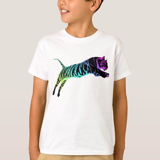 Multi-Coloured Tiger T-Shirt (Front)