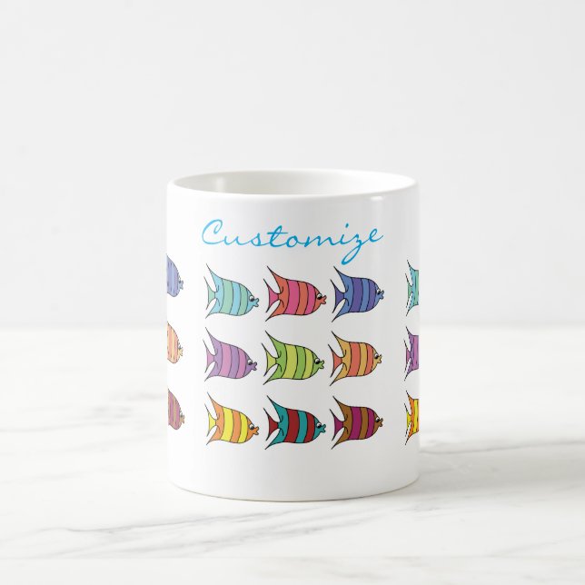 Multi-coloured Tropical Fish Thunder_Cove Coffee Mug (Center)