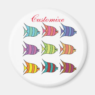 Multi-coloured Tropical Fish Thunder_Cove Magnet