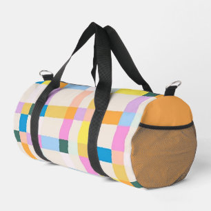 Multi-Coloured Two-Sided Print Duffle Bag