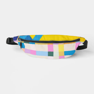 Multi-Coloured Two-Sided Print Fanny-Pack Bum Bags