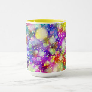 Multi coloured two toned coffee mug. mug