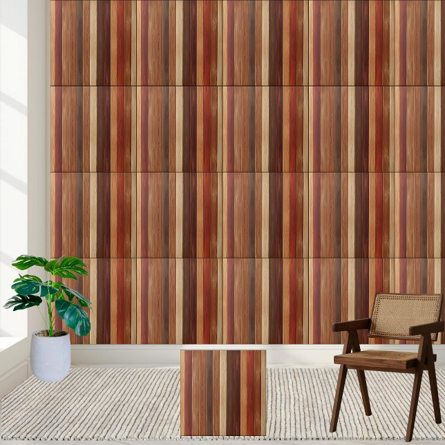 Multi-Coloured Wood Plank Ceramic Tile (Multi-Colored Wood Plank Ceramic Tile)