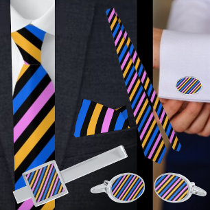 Multi Colourful Striped Tie