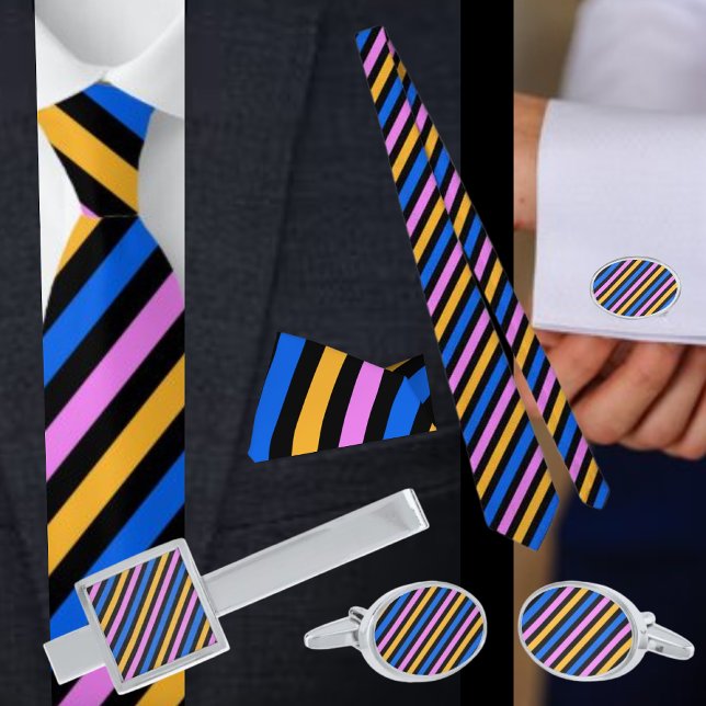 Multi Colourful Striped   Tie (Creator Uploaded)