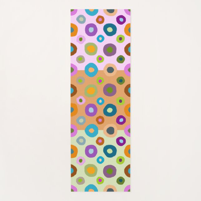 Multi Colourful yoga Matt funky boho double sided Yoga Mat (Front)