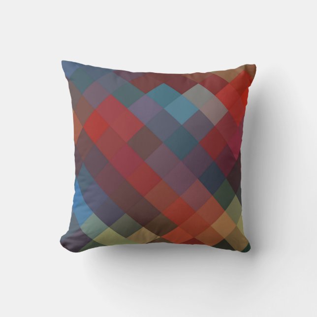 Multi Colours Diamond Seamless Pattern 2 Cushion (Front)