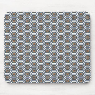Multi Colours Hexagons. Honeycomb Mesh Pattern. Mouse Mat