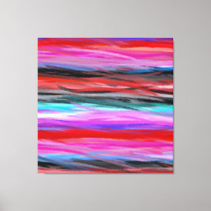 Multi Colours Modern Abstract Art Painting 5 Canvas Print