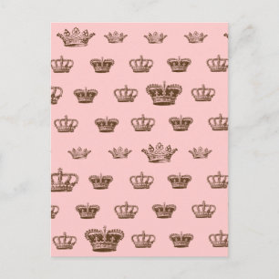 Multi Crown design - choose bkgd colour Postcard