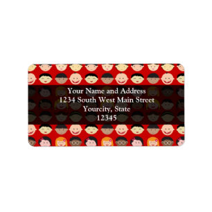 Multi-Cultural Children Label