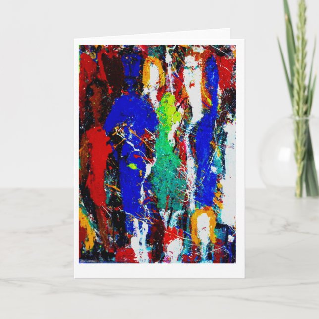 Multi-Cultural Women-Blank Fine Art Greeting Card- Card (Front)