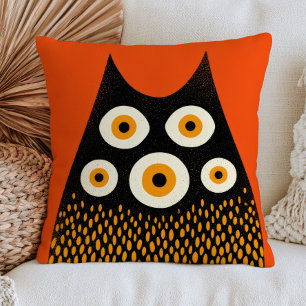 Multi-Eyed Monster Spooky Cute Halloween Cushion