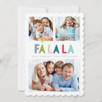 MULTI FAMILY PHOTO bold bright colorful fa la la