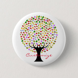 Multi-fruit tree Thunder_Cove 6 Cm Round Badge