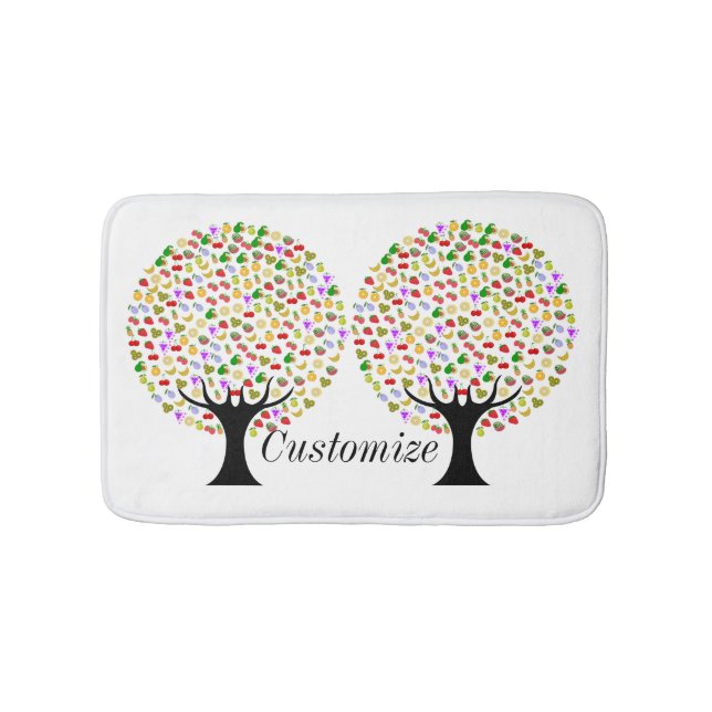 Multi-fruit tree Thunder_Cove Bath Mat (Front)