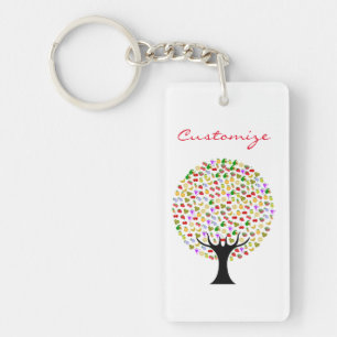 Multi-fruit tree Thunder_Cove Key Ring