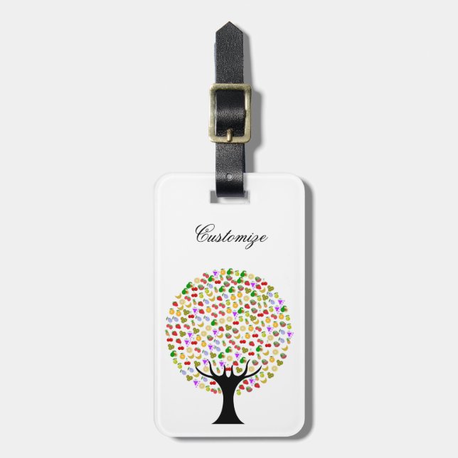 Multi-fruit tree Thunder_Cove Luggage Tag (Front Vertical)