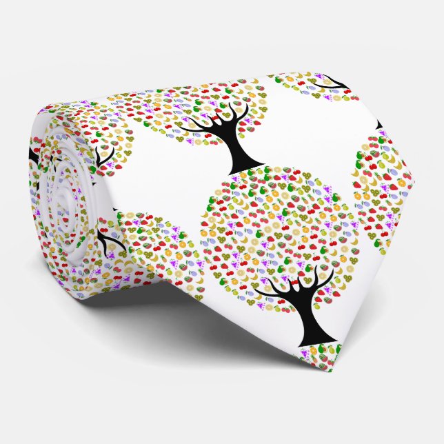 Multi-fruit tree Thunder_Cove Tie (Rolled)