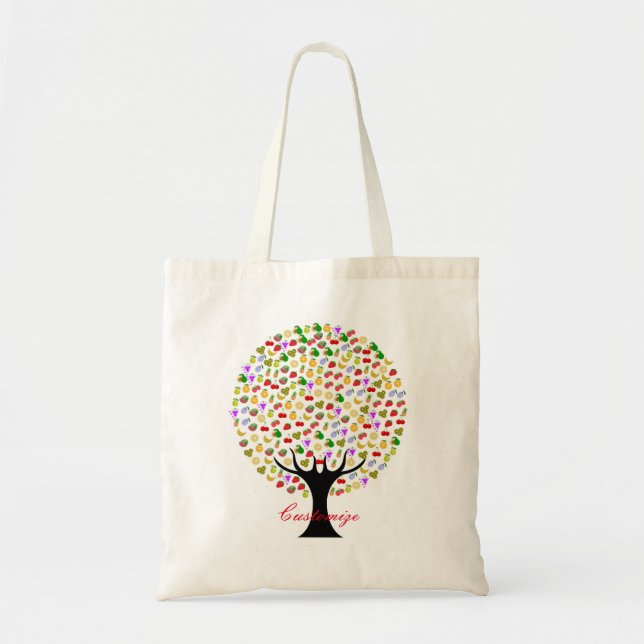 Multi-fruit tree Thunder_Cove Tote Bag (Front)