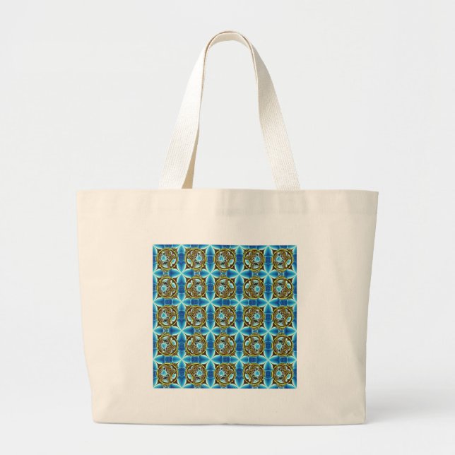 multi geometric products large tote bag (Front)