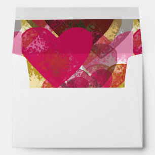 Multi heart Abstract Design Style 1 Envelope