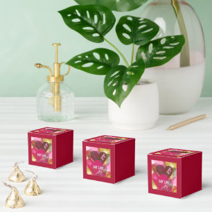 Multi heart Abstract Design XOXO Favour Box