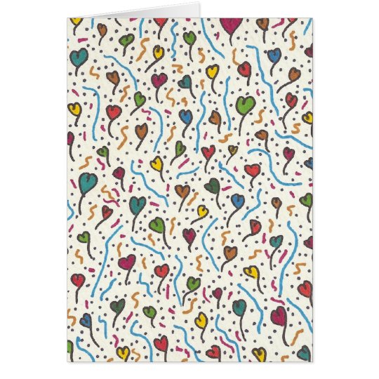 Multi Hearts Card A7