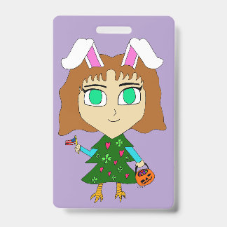 Multi Holiday Chibi ID Badge