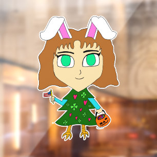 Multi Holiday Chibi Window Cling