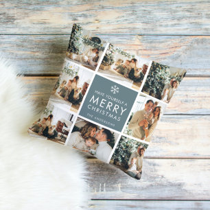 Multi Holiday Photos   Merry Christmas   Gift Cushion