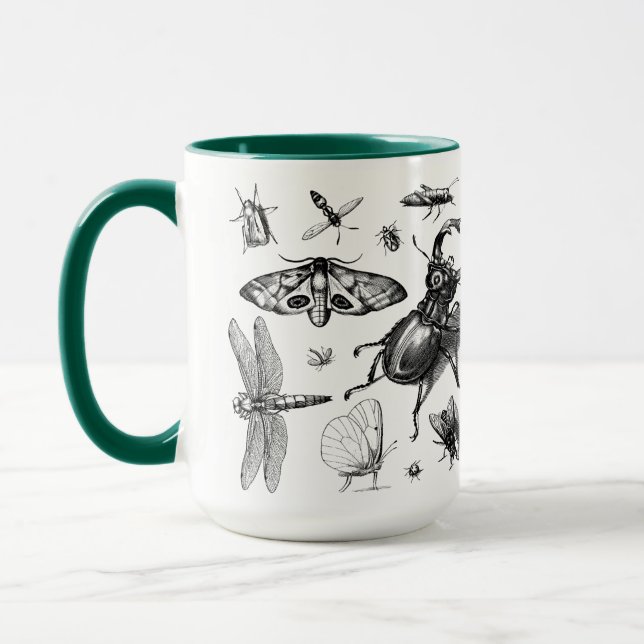 Multi Insect Sketch Mug (Left)