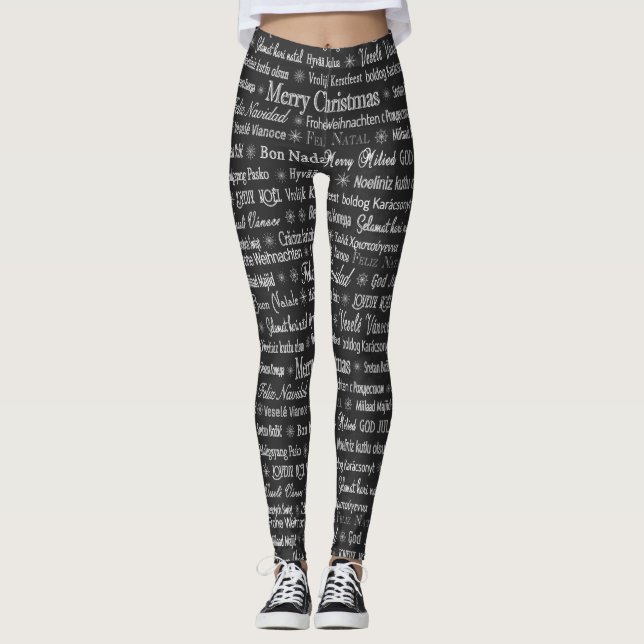 Multi-language Merry Christmas Thunder_Cove Leggings (Front)